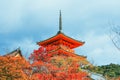 Kiyomizu-dera temple is aÃÂ zenÃÂ buddhist templeÃÂ in autum season and one of the most popular buildings inÃÂ Kyoto Royalty Free Stock Photo